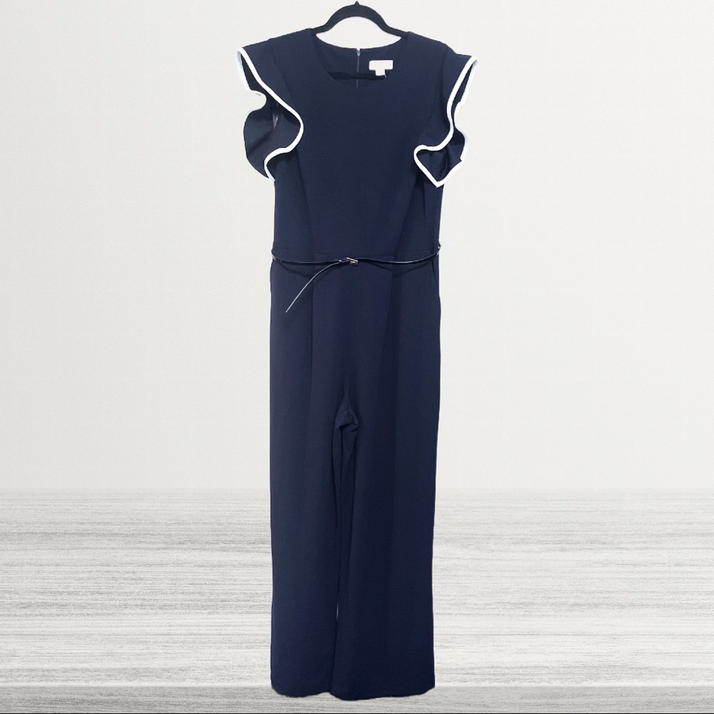 Calvin Klein Flutter Sleeve Jumpsuit